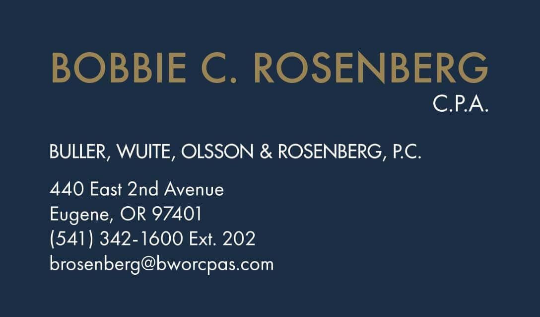 Buller Business Card