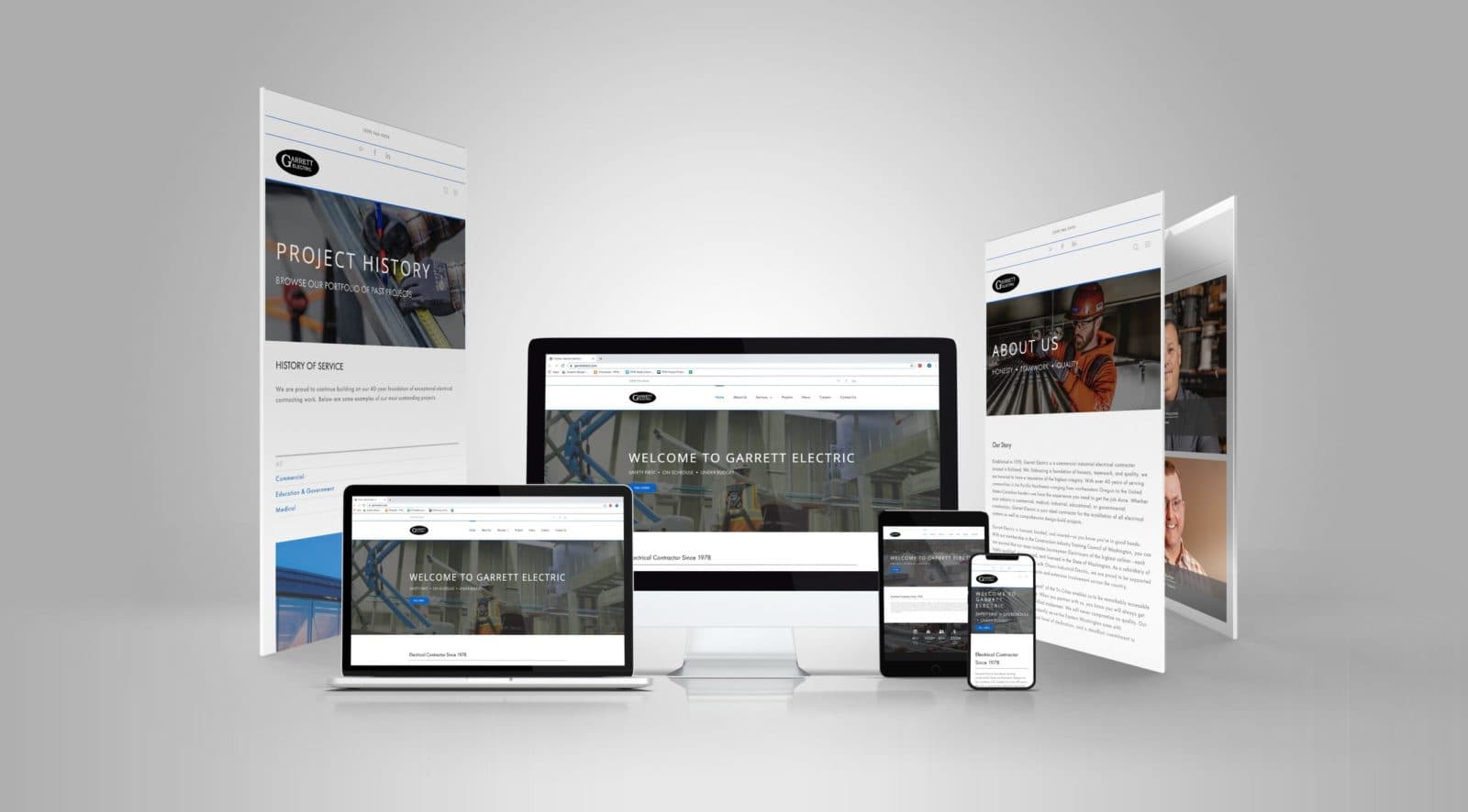 Garrett Electric Website Redesign