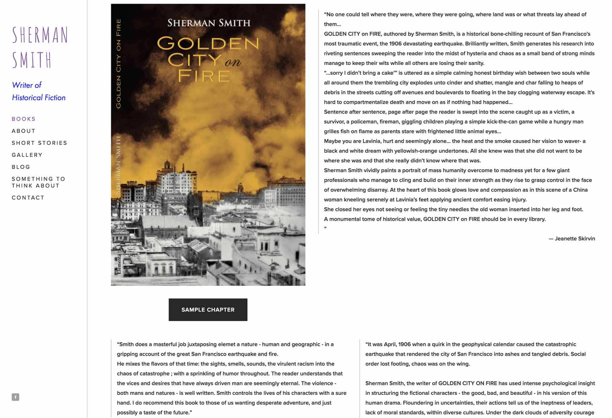 Author Sherman Smith Website