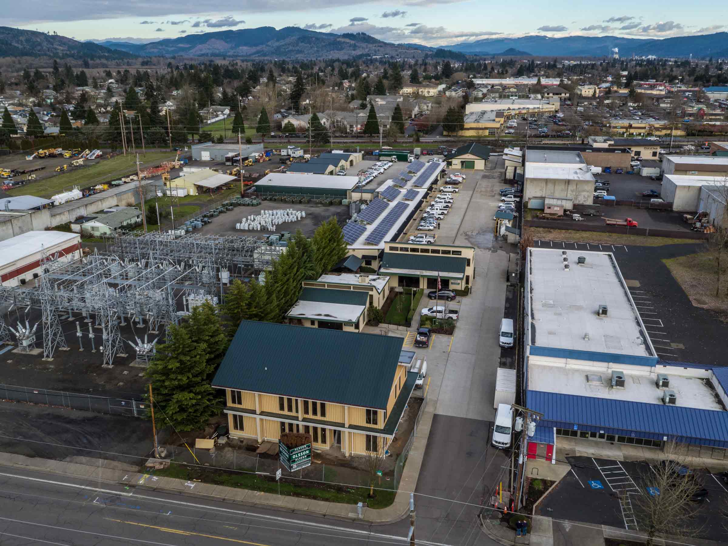 Aerial view of Springfield, Oregon, where FPW Media's studio is based